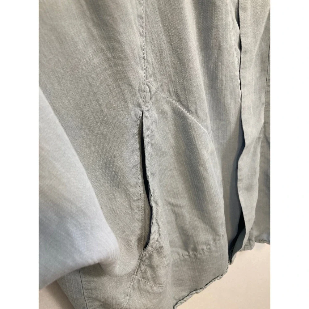 Easel Los Angeles Blue Tencel Kimono Cardigan‎ Open Front Dolman Sleeve Medium - Picture 6 of 8